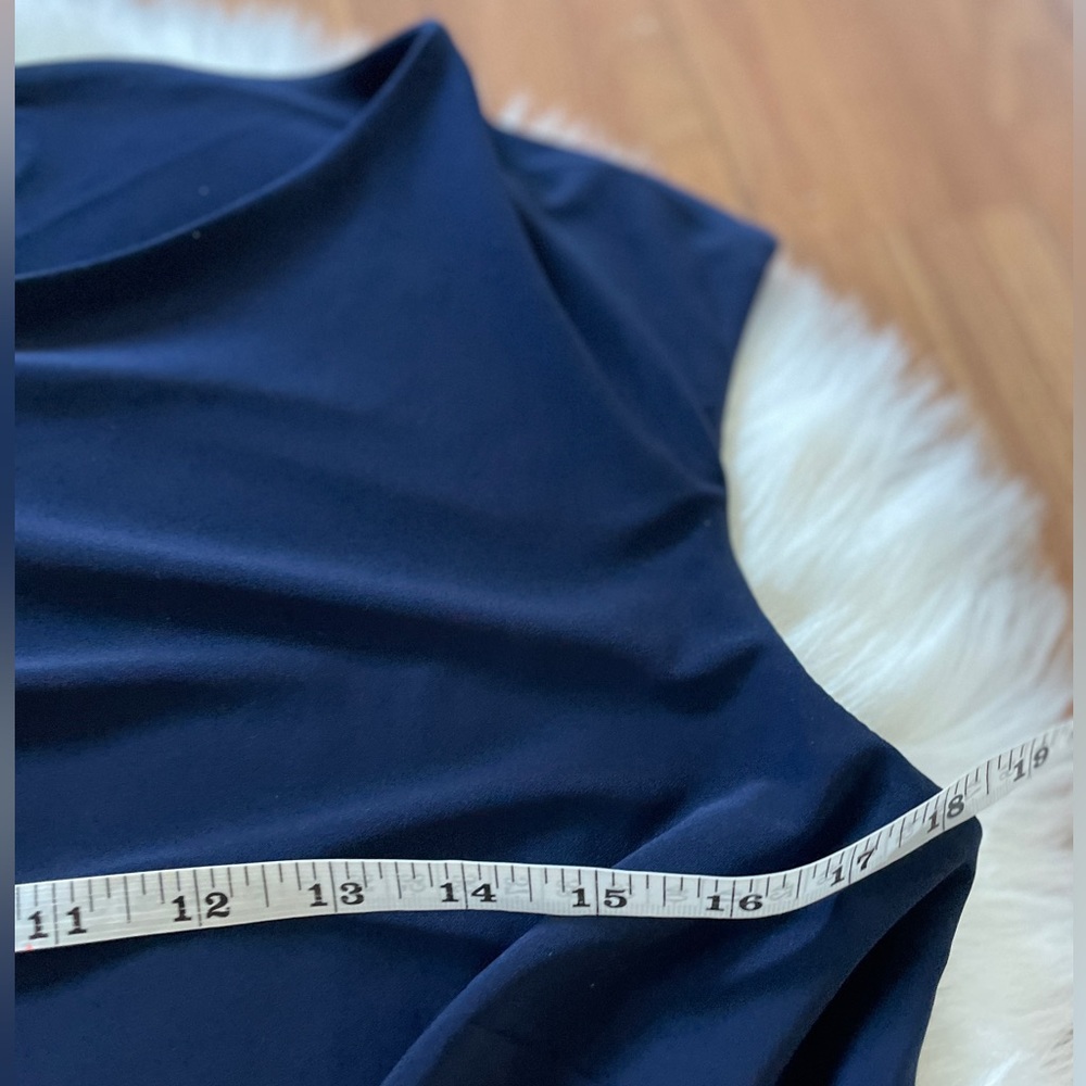 Lauren by Ralph Lauren Navy and Pink Dress Size 12 - Picture 6 of 7